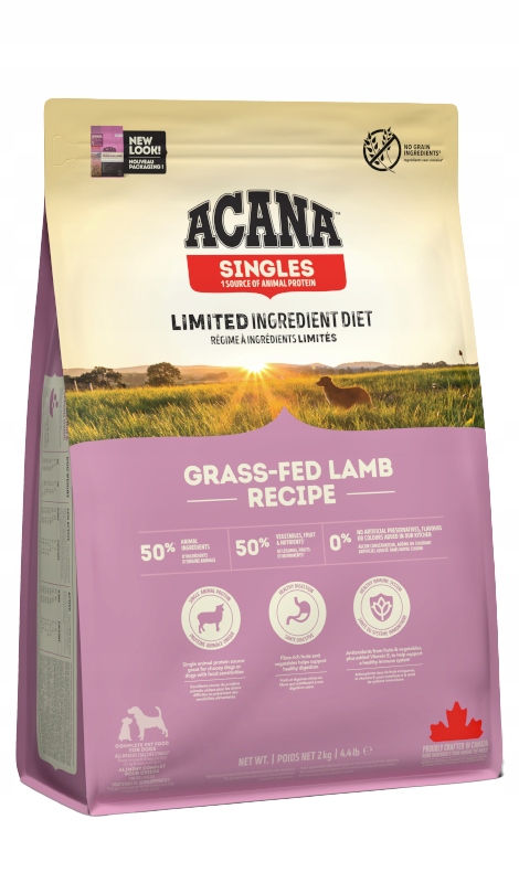 Acana Singles Grass-Fed Lamb sucha karma dla psa z jagnięciną 2 kg
