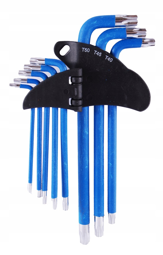 

Klucze Torx T10-T50MM 9ELE. Długie Kolorowe XT082