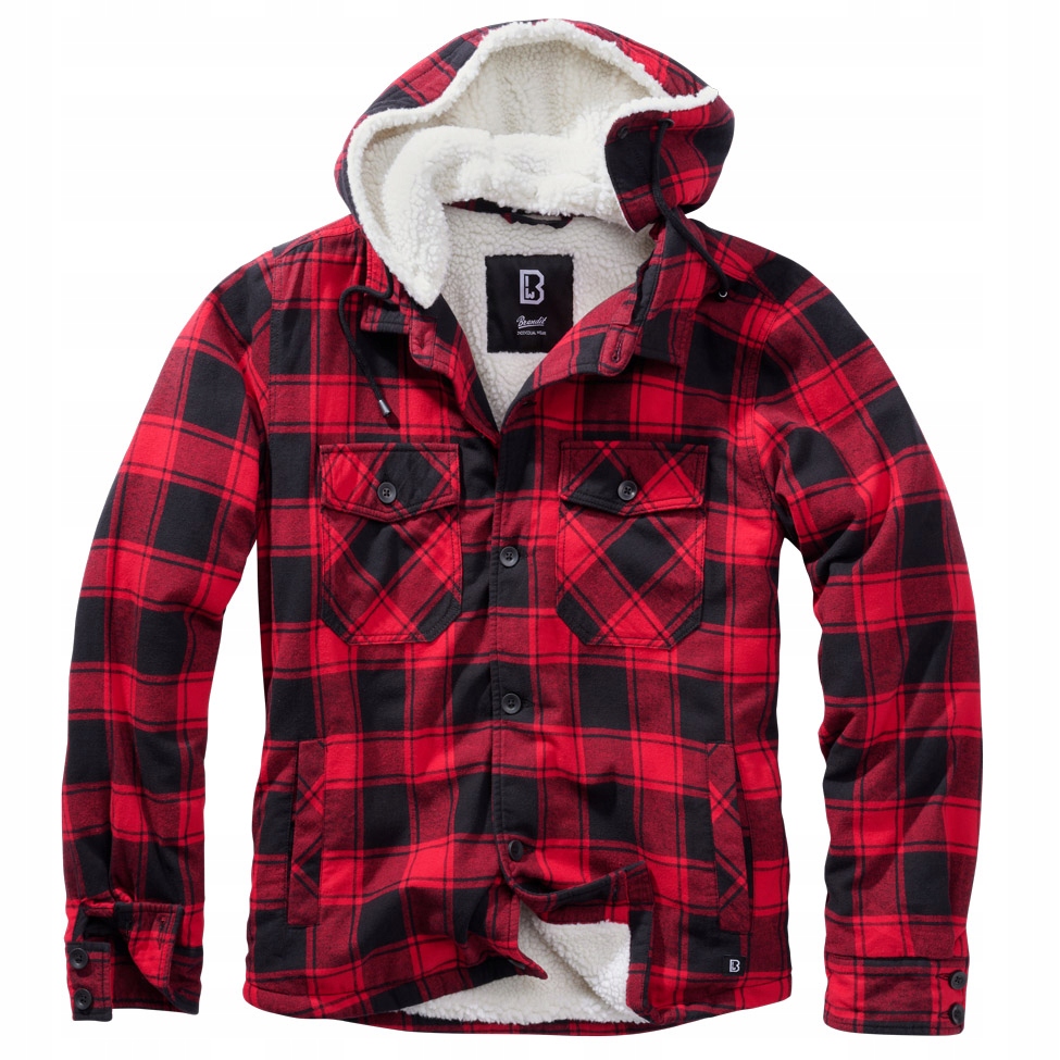 

Kurtka Brandit Lumberjacket Hooded Red/Black L