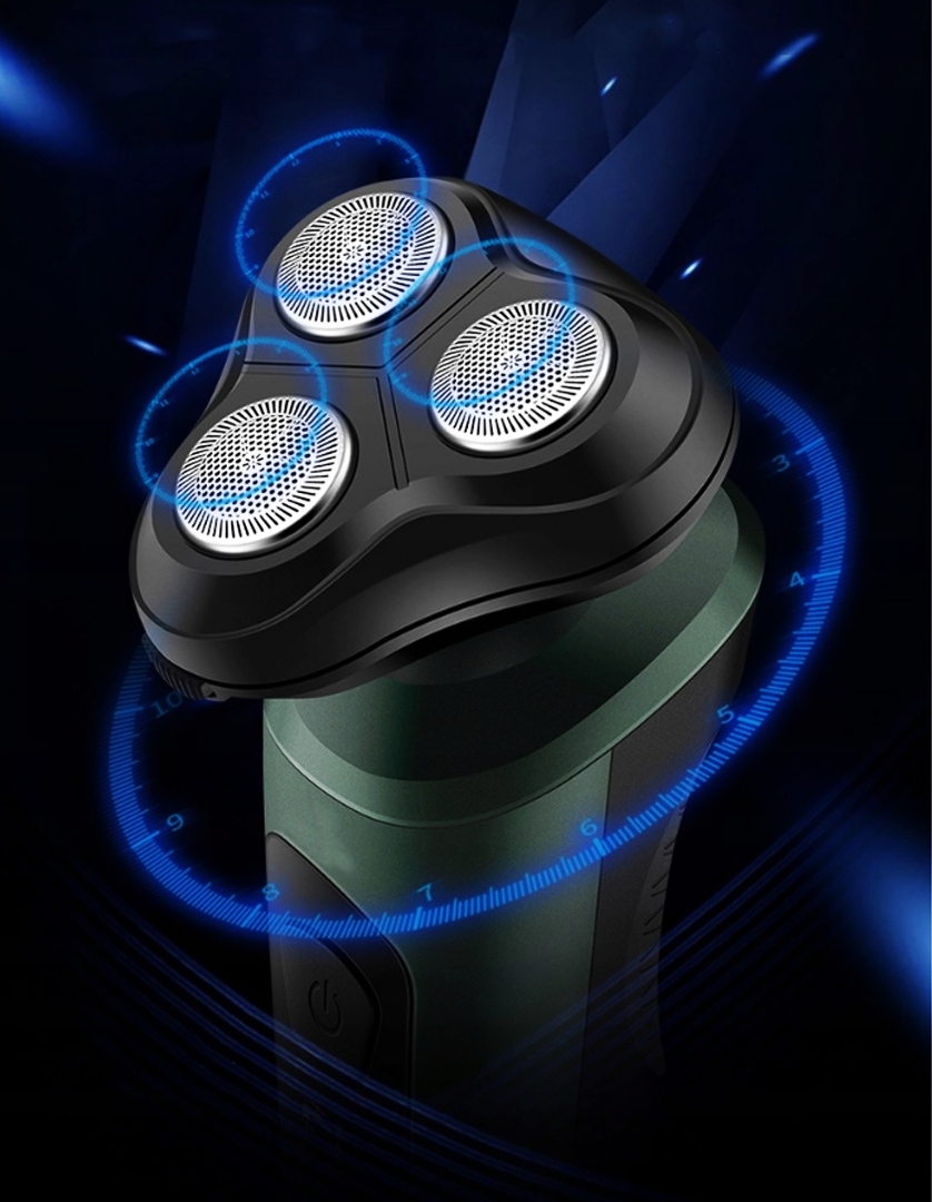 GOLARKA MĘSKA MASZYNKA TRYMER 3W1 DO GOLENIA BRODY WŁOSÓW BEZPRZEWODOWA 9W1 Model Maszynka do Golenia Nova Tech 3000PLUS