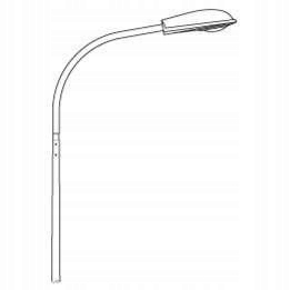 Výložník trubkový W16/1/1/1,5 výška výložníku 1 m, jedno rameno, výložník