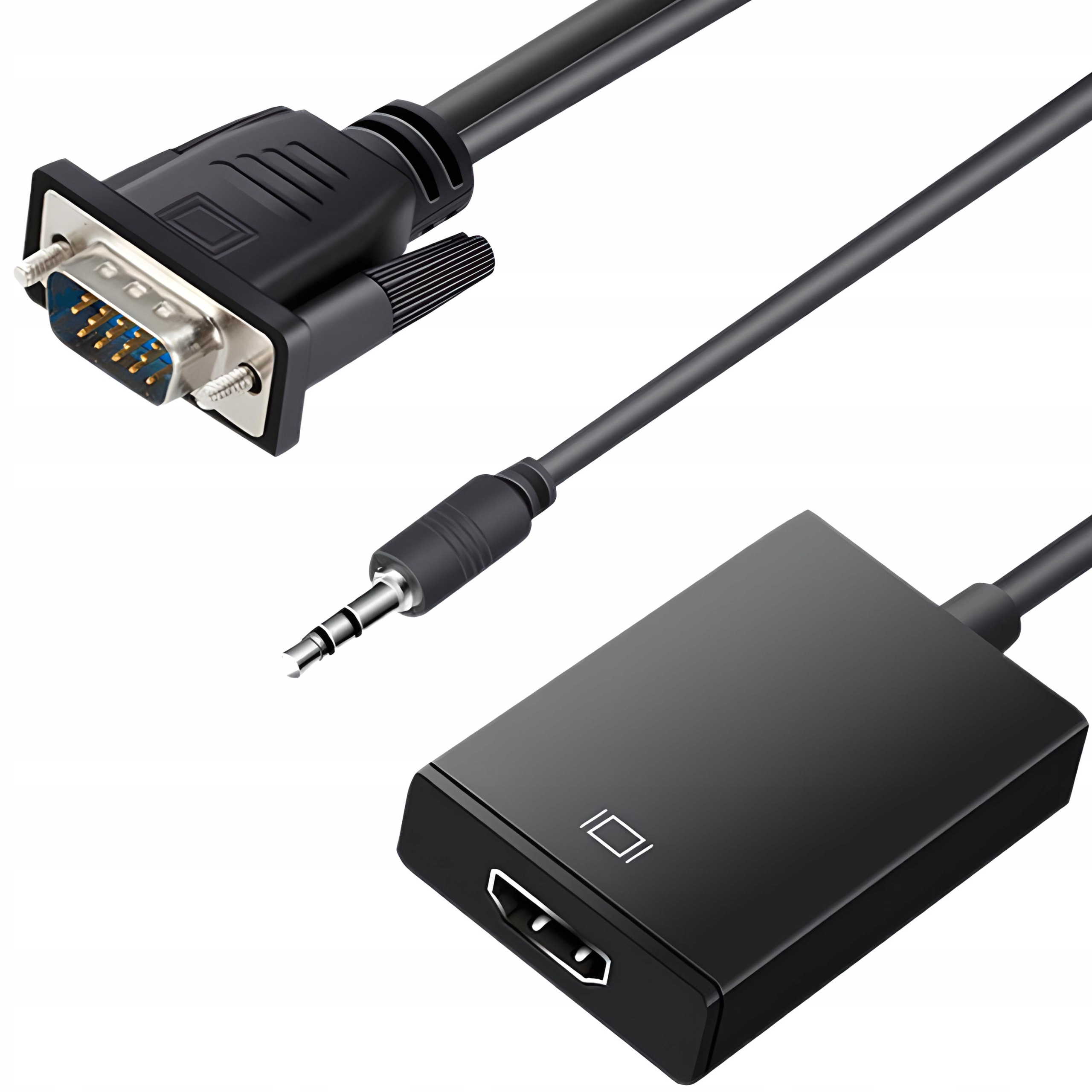 Przejściówka VGA do HDMI RETOO z audio Jack 3,5 mm Full HD 1080p