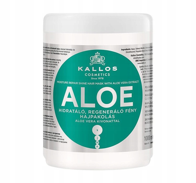 

Kallos Kjmn Aloe Vera Maska Aloesowa Do Włosów 1L