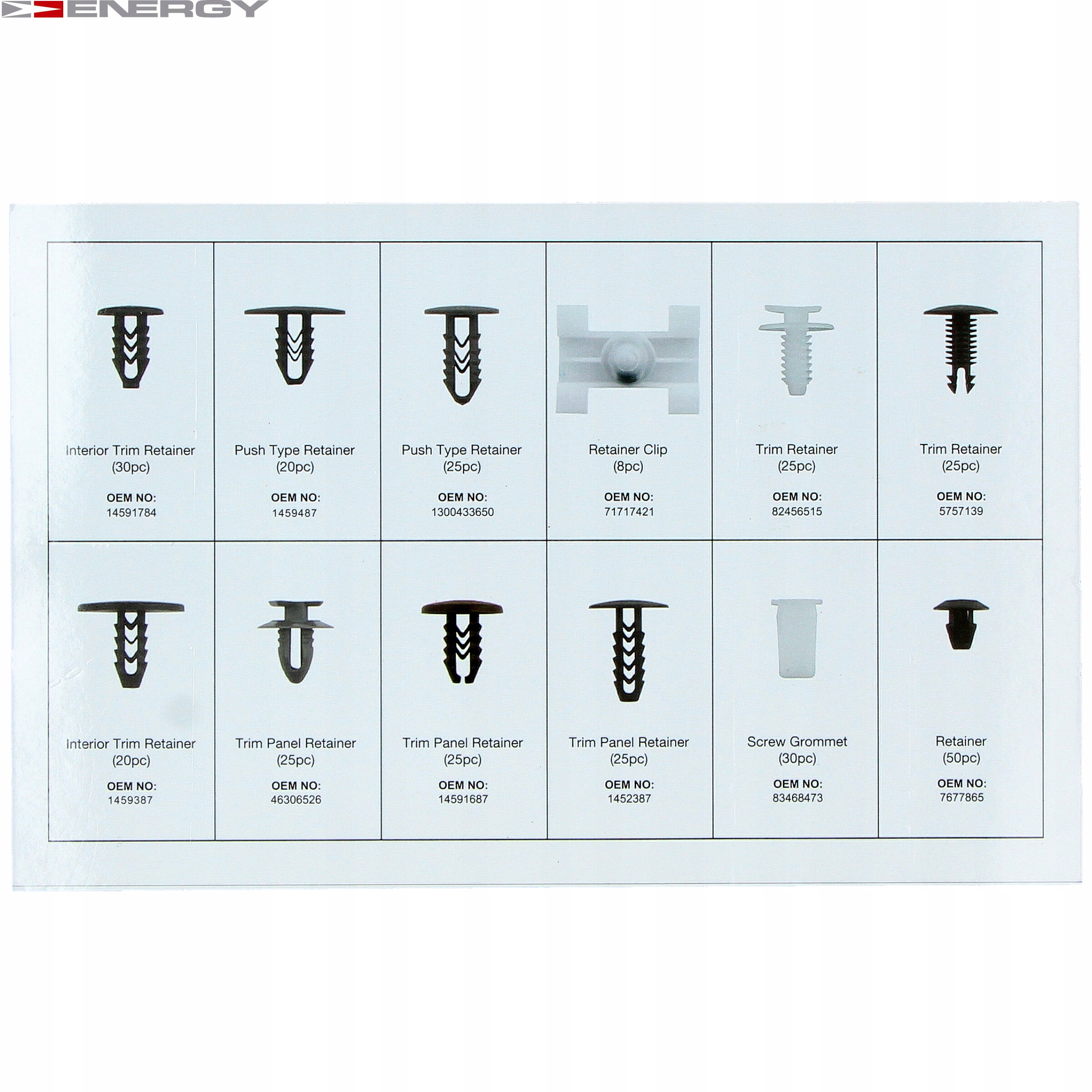 SPINKI KOŁKI TAPICERKI FIAT Marka Energy