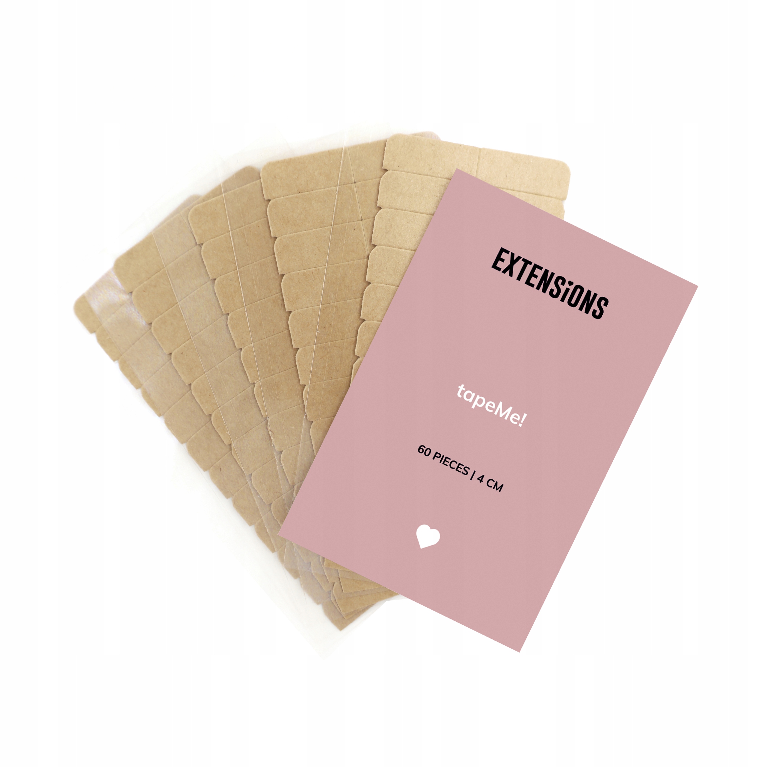 Upevňovací pásky na vlasy sendvičová metoda tape on 4 cm 60 ks tapeMe!