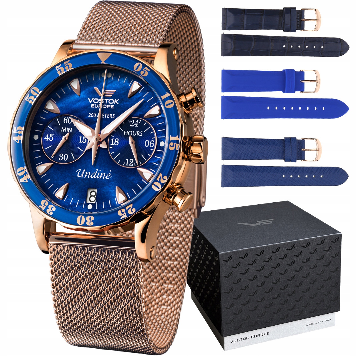 Dámské hodinky Vostok Europe VK64-515B670B růžové