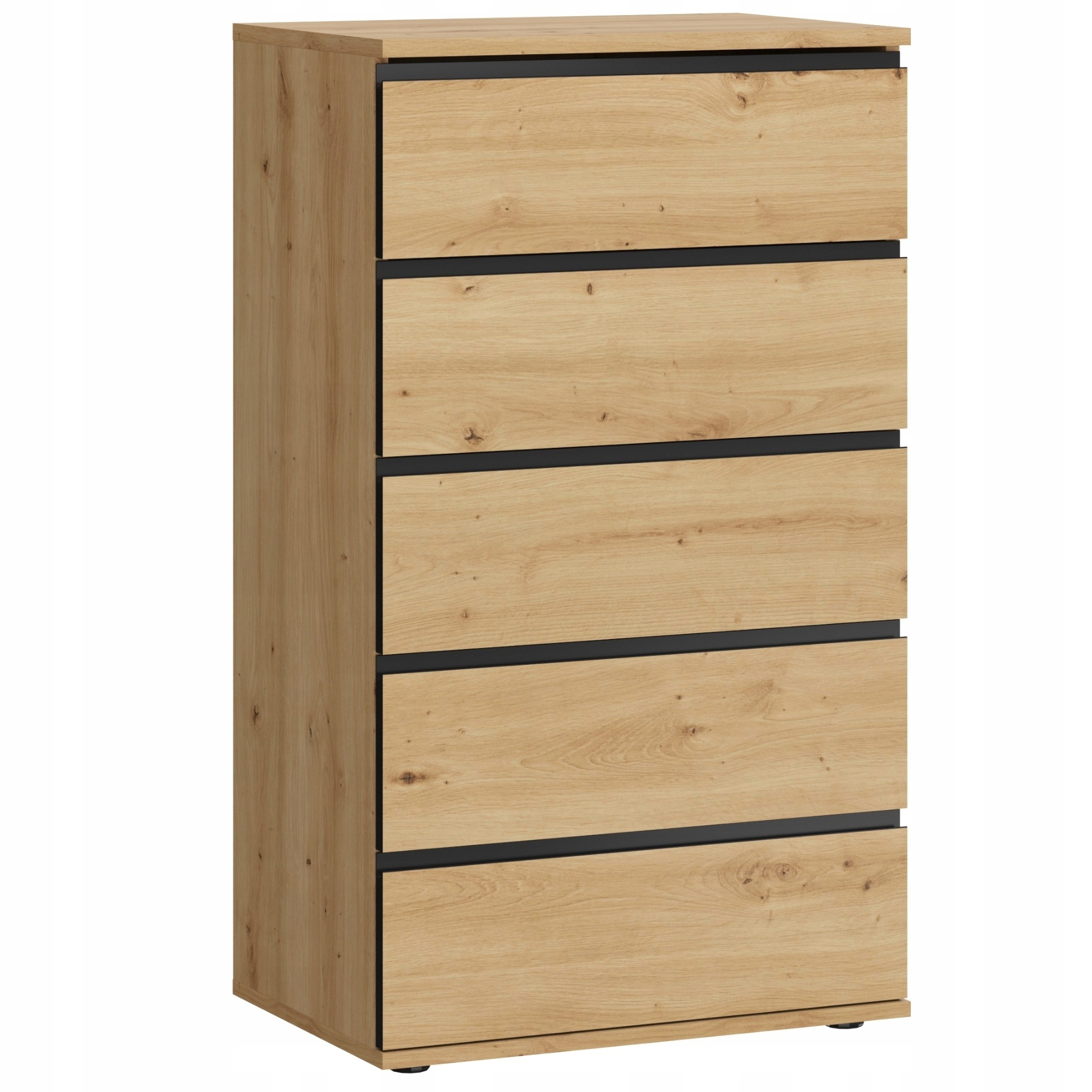 

Komoda Szafka Seville 5S 60CM Wysoka Dąb Artisan
