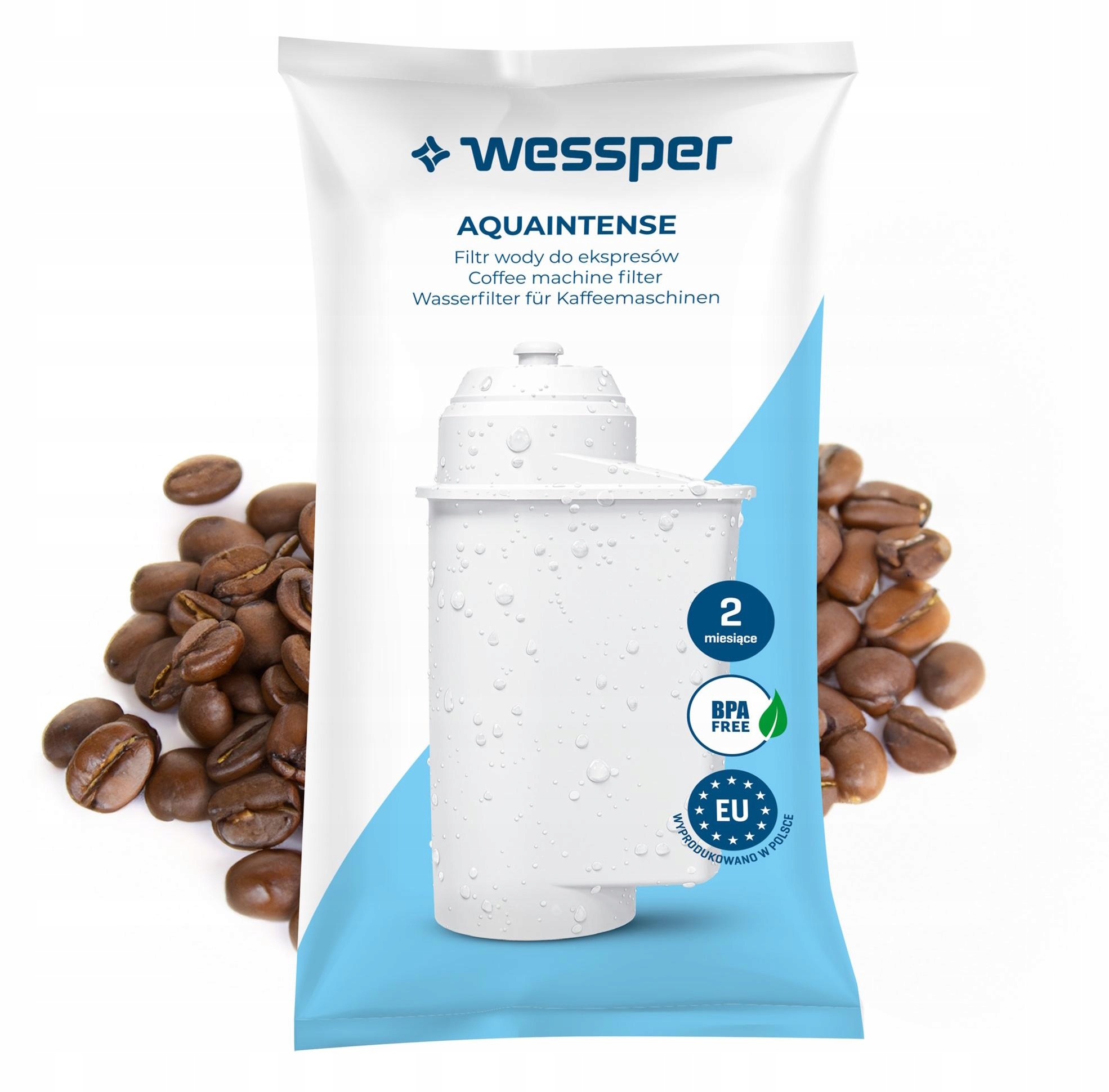 Wessper filtr wody do ekspresu Siemens EQ6 + odkamieniacz 250 ml + czyścik Kod producenta 3X_WES042_+_WES086_+_WYCIOR