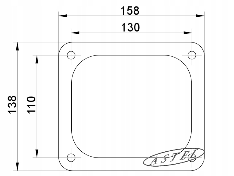 PODSTAWKA do Stoper Opór Odbój do Bramy h=10mm Rodzaj przykręcany