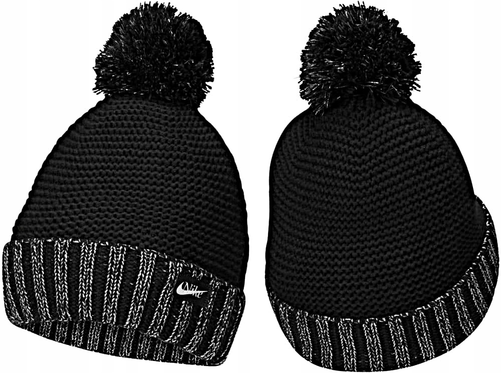 Čepice dámská Nike Sportswear s bambulí Beanie se stříbrnou nití Originální