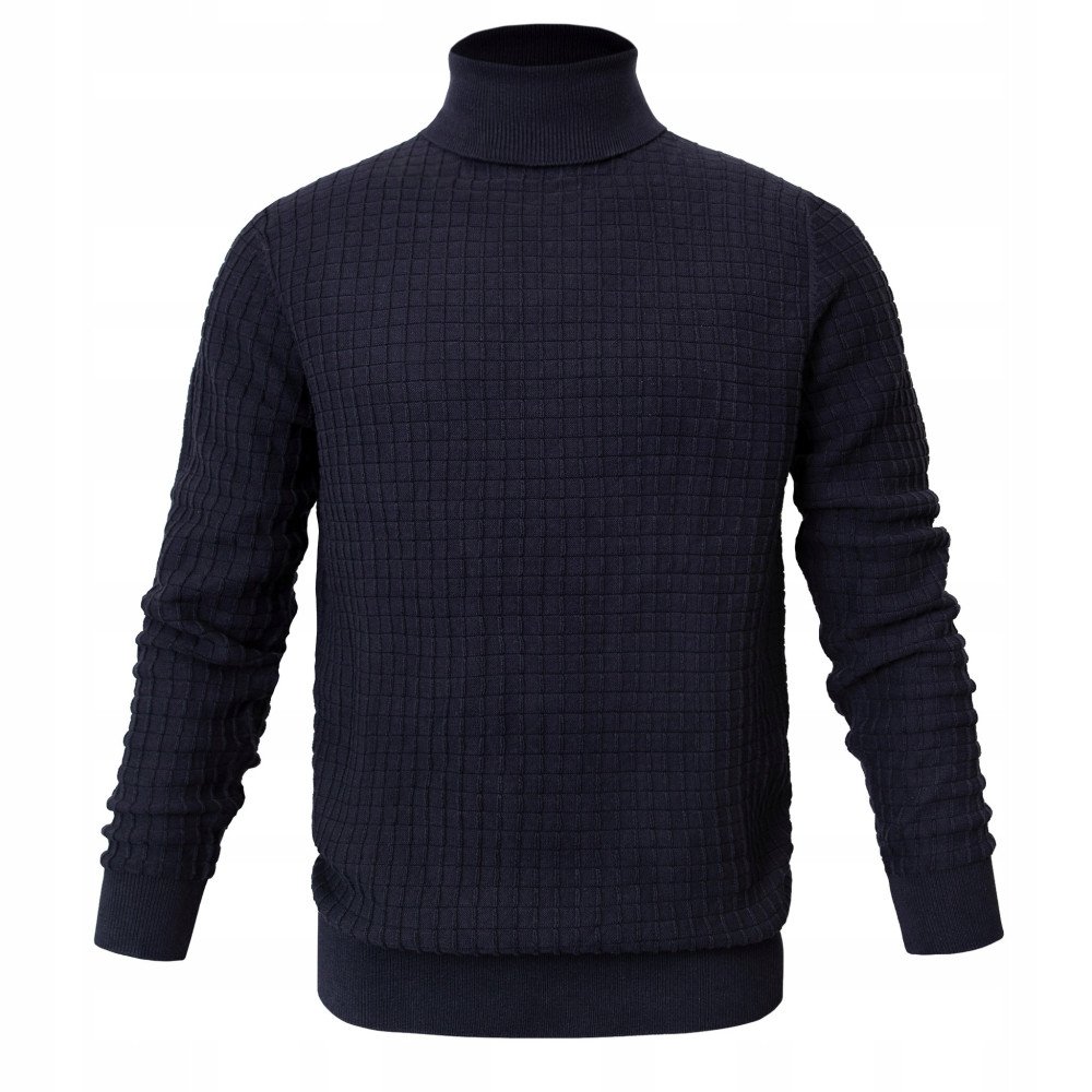 Pánský bavlněný Rolák (látková textura) – Pako Jeans – Hluboký Námořnická Modrá – L