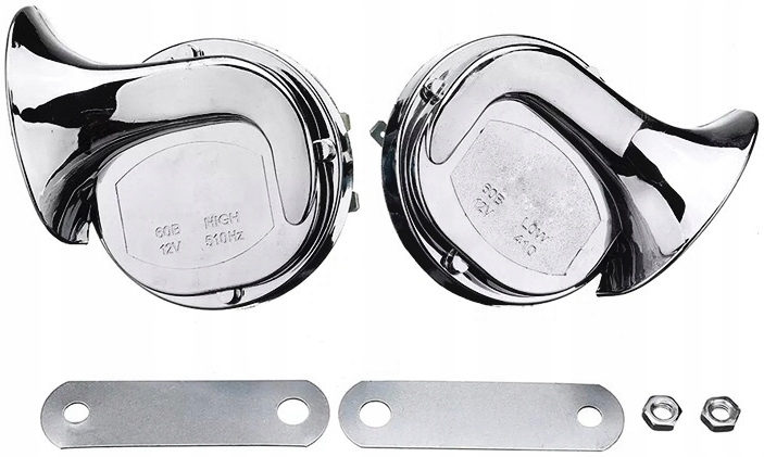 GŁOŚNY KLAKSON 12V Ślimak Sygnał Dźwiękowy do samochodu motocykla FANFARA Waga produktu z opakowaniem jednostkowym 0.5 kg