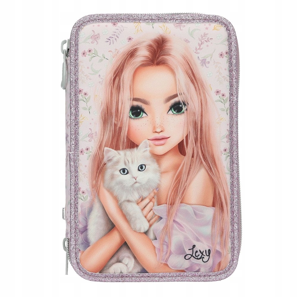 Piórnik trzykomorowy z wyposażeniem Top Model Blooming Kitty Kotek 13958