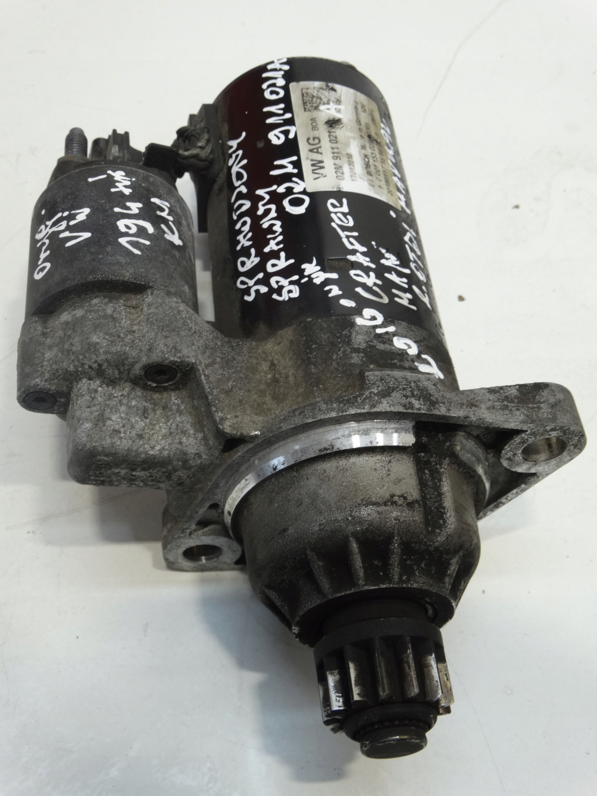 starter VOLKSWAGEN CRAFTER 2.0TDI 16R. 02M911021A MANUAL original