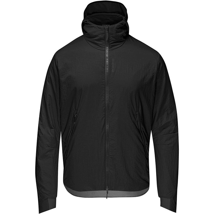 Gore Concurve Windstopper Insulated Hooded Jacket Mens Varianta: Black L