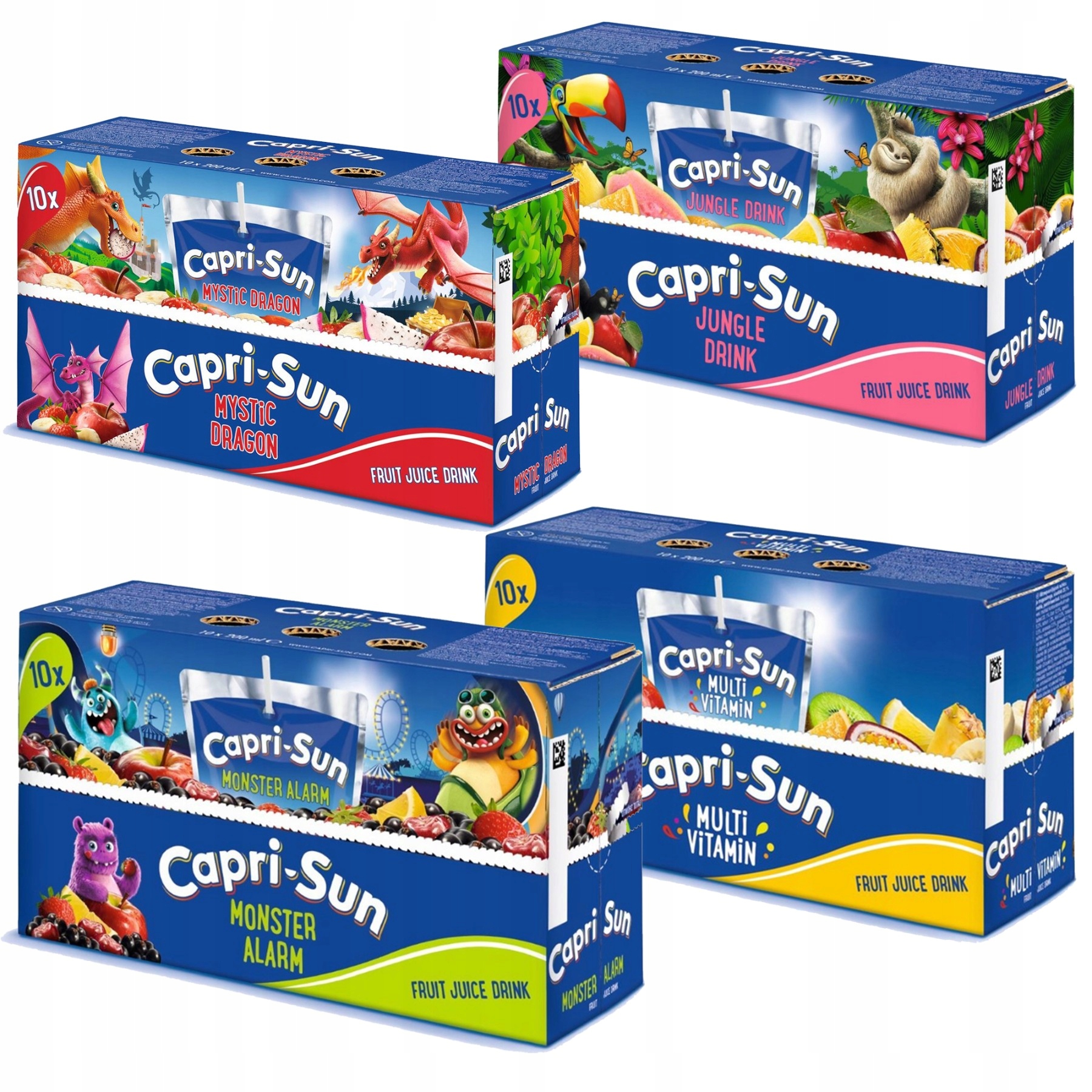 Levně Capri-Sun Ovocný nápoj Mix 4 příchutí 200 Ml 40 ks