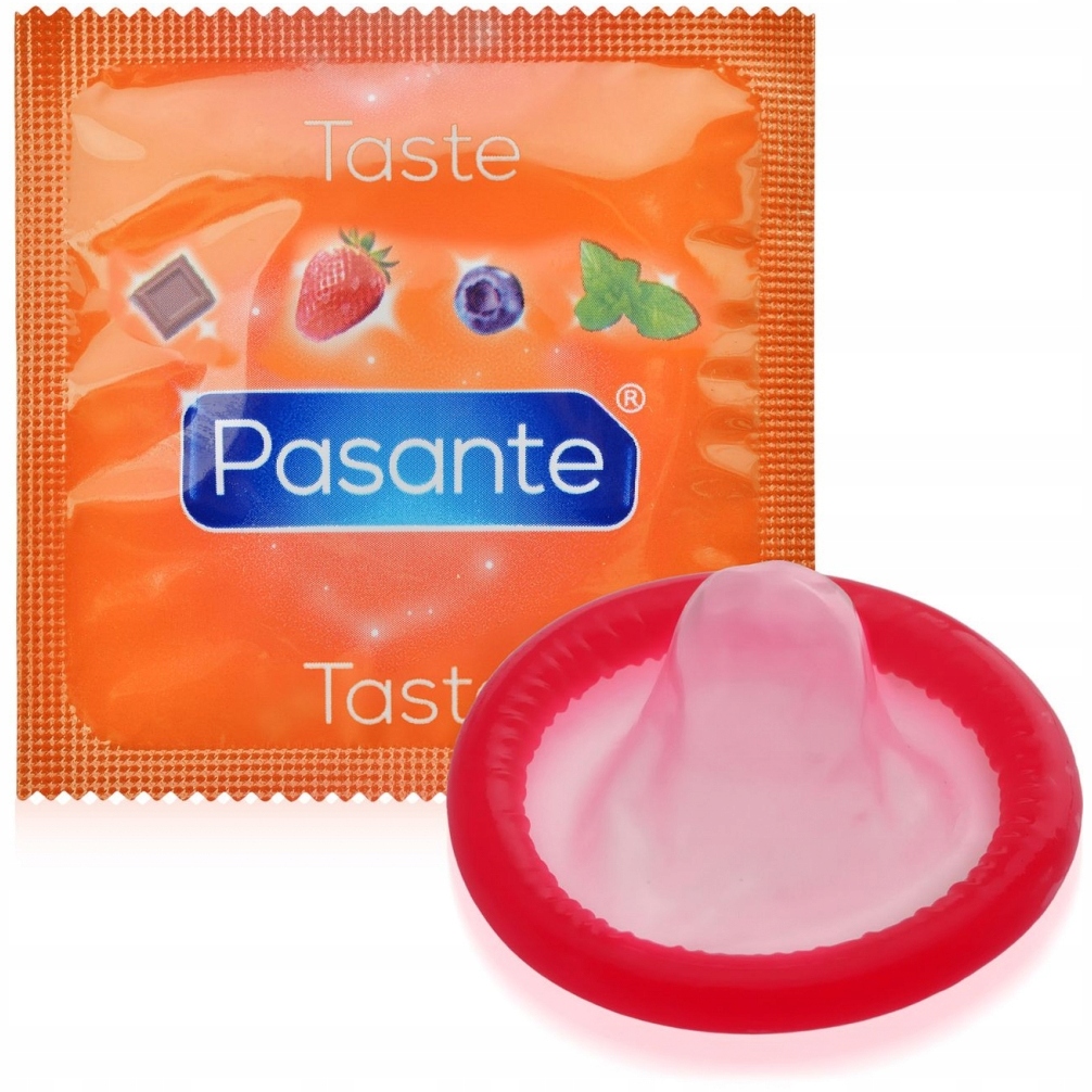 

Pasante Taste Prezerwatywy Truskawkowe 10 Sztuk
