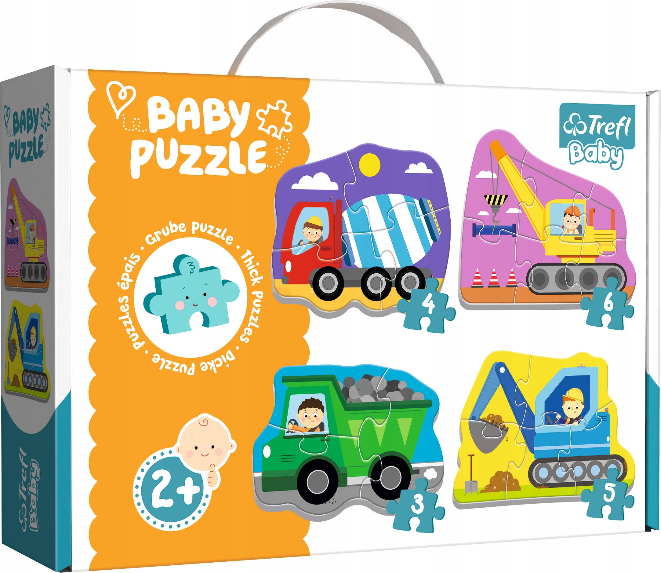 

Pierwsze Puzzle Pojazdy Na Budowie 18el Baby Trefl