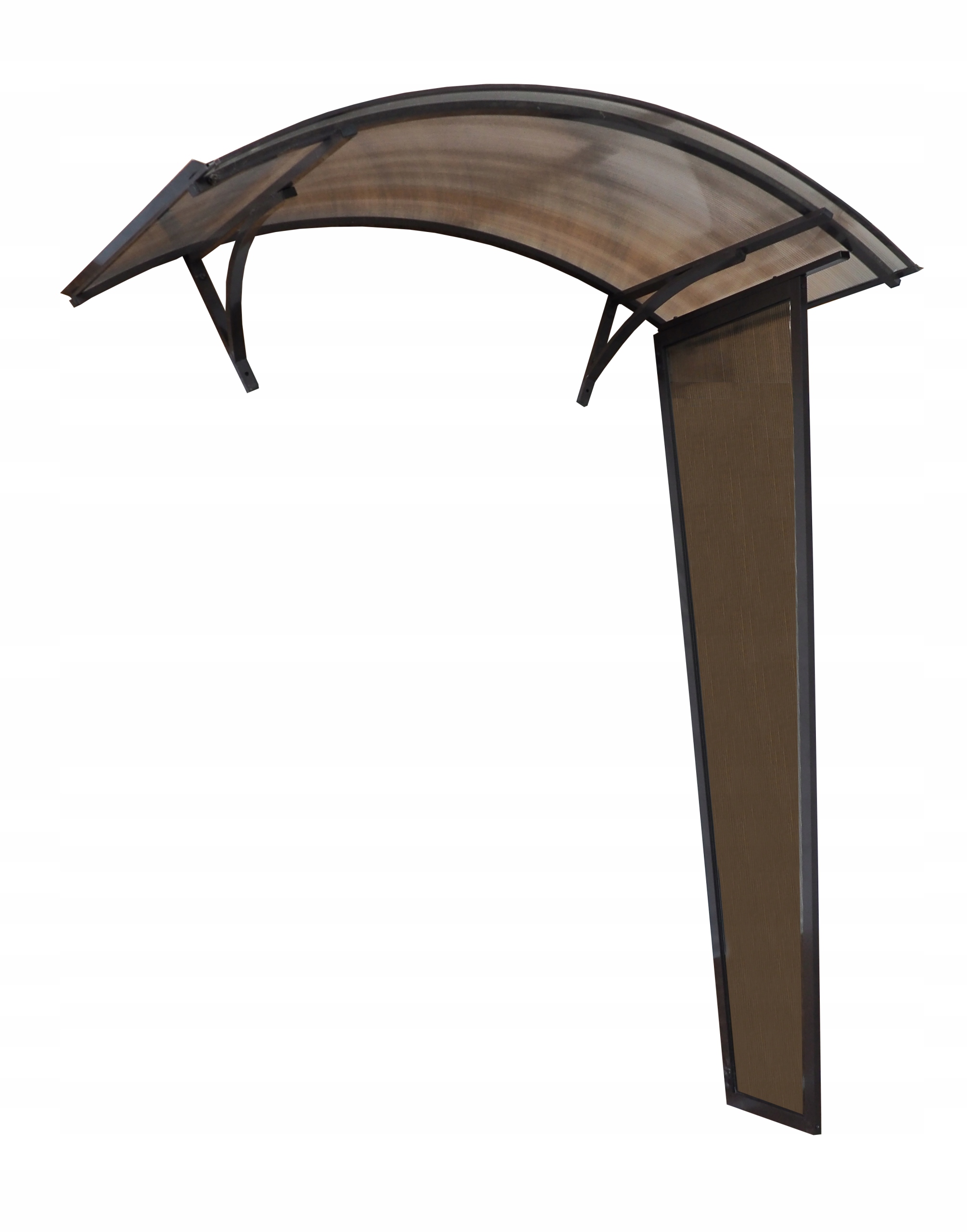 ŚCIANKA daszku ŁUKOWEGO 130x50x30 PC brązowa EAN (GTIN) 5901619125915