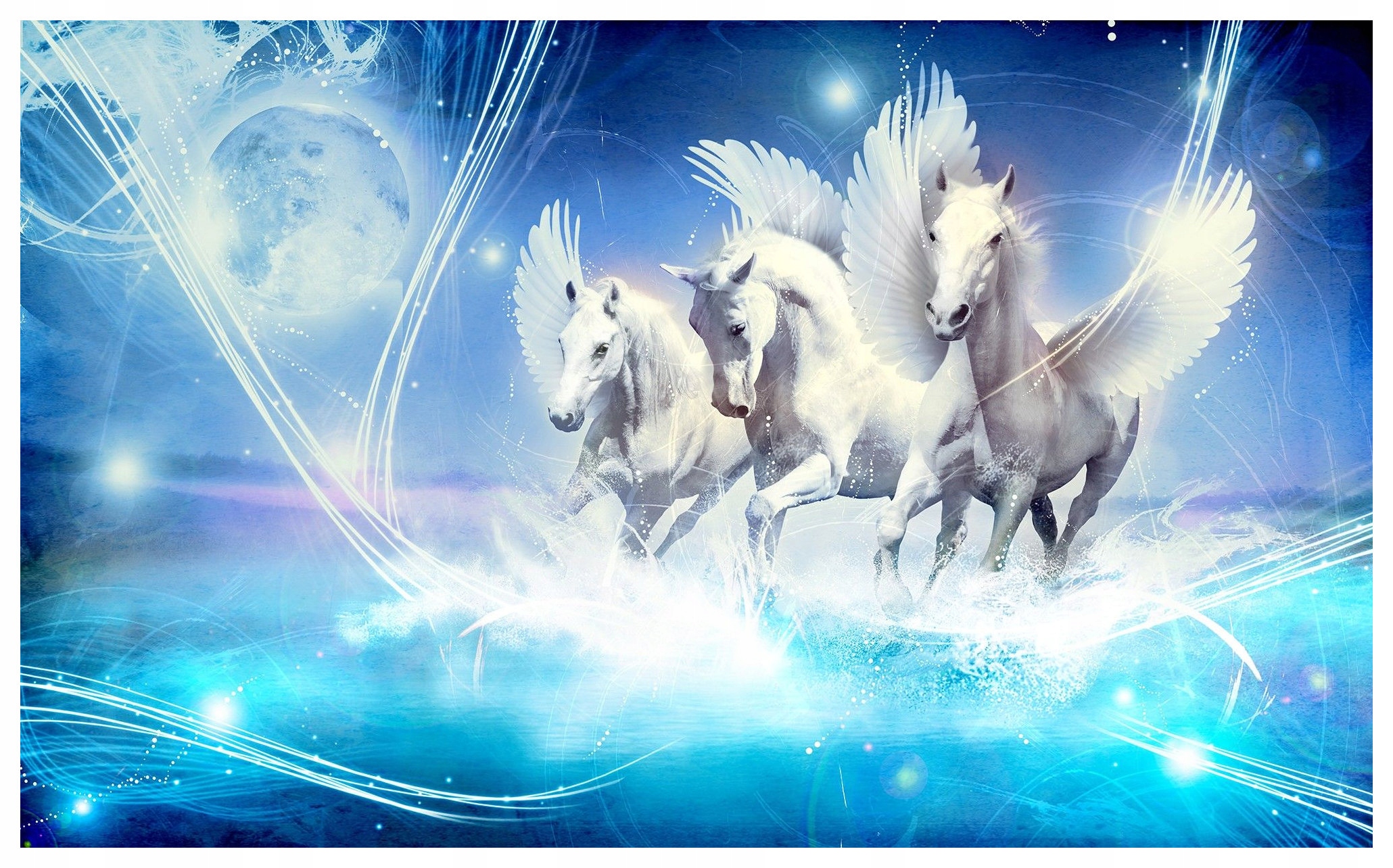 Fototapeta Pegaz Magia letu v mesačnom svetle Fantázia 300x210 lepidlo