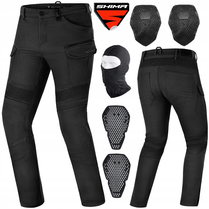 Motocyklové Nohavice Shima Giro 3.0 Black Pánske Džínsy Bojovky Darček