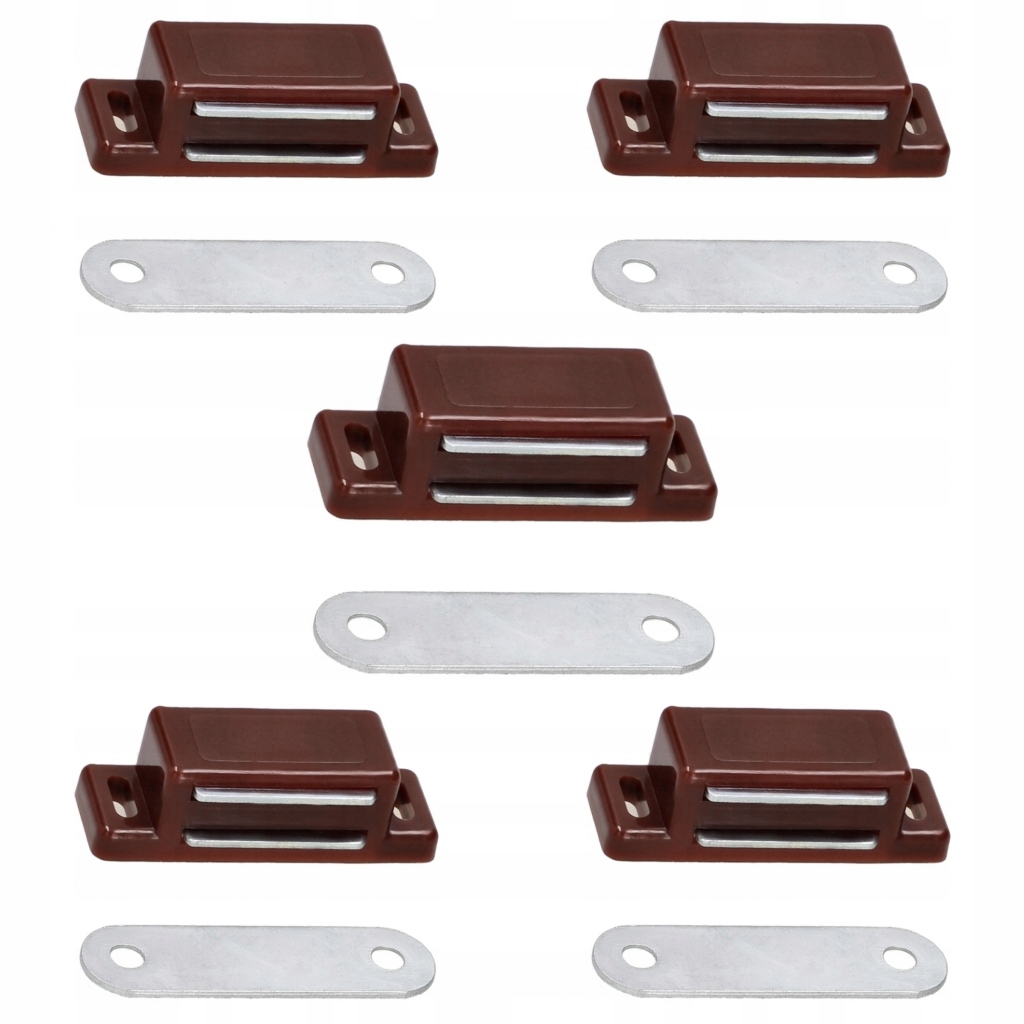 MAGNES MEBLOWY ZAMEK MAGNETYCZNY ZATRZASK MEBLOWY DO DRZWICZEK DO SZAFEK x5