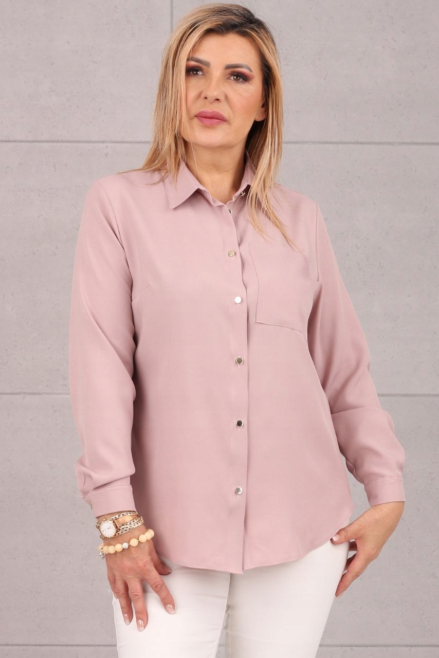 KOSZULA KLASYCZNA ROZPINANA LUŹNA POLSKI PRODUCENT DUŻE ROZMIARY ELEGANCKA Marka FEMIMODA