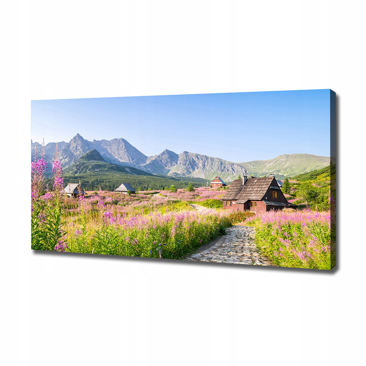 Foto obraz na plátně Chaty v horách 120x60 cm