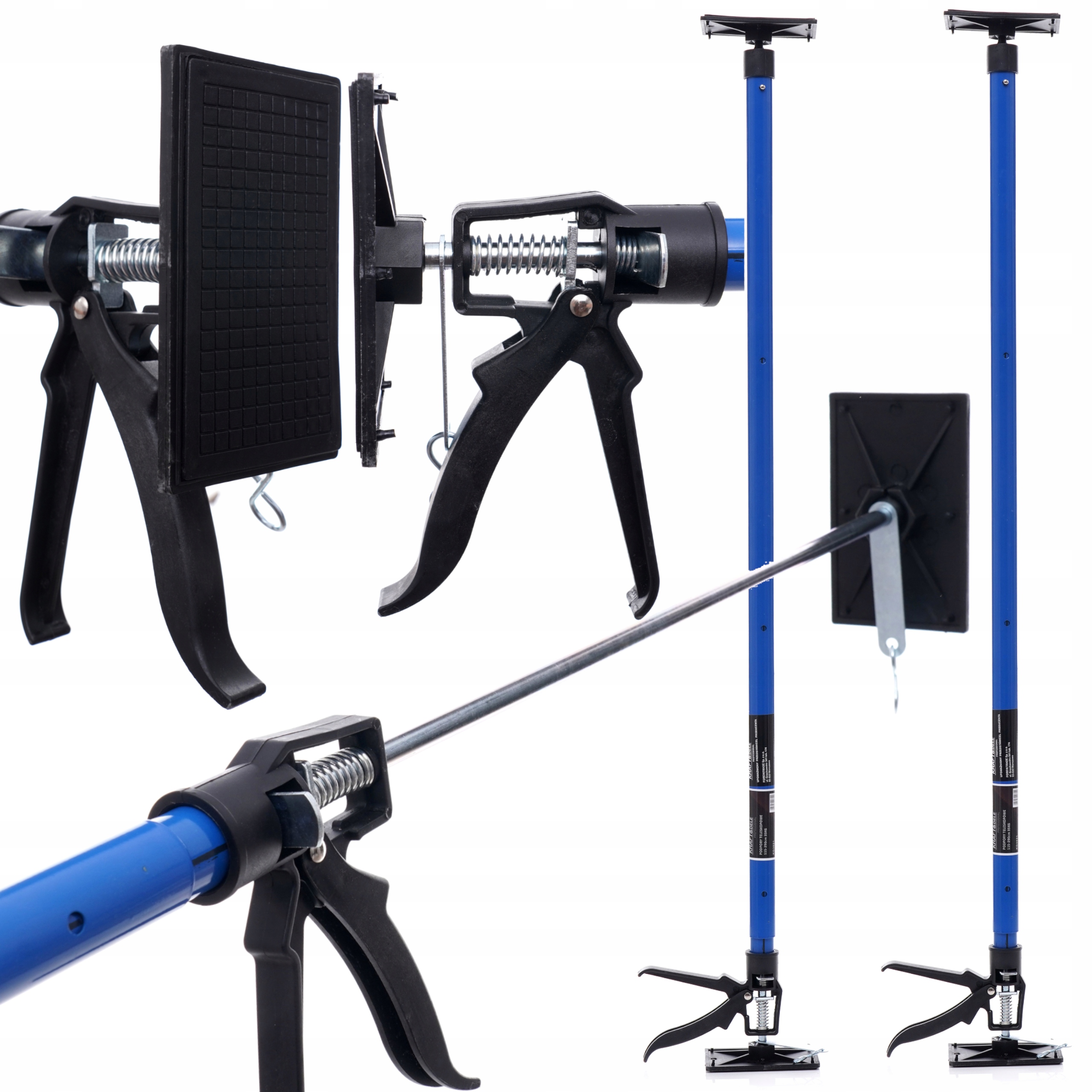 2x PODPORA SUFITOWA TELESKOPOWA ROZPIERAK PŁYT GK