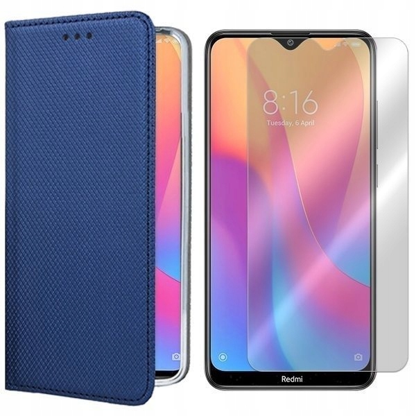 

Etui Do Xiaomi Redmi 8A Pokrowiec Magnet + Szkło