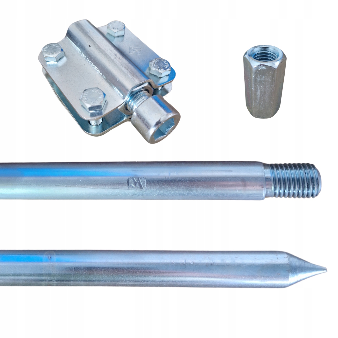 Uziom Odgromovací Tyč Kolíku Odgrom Pv Komplet 3MB (2x1,5m) M20 Konektor