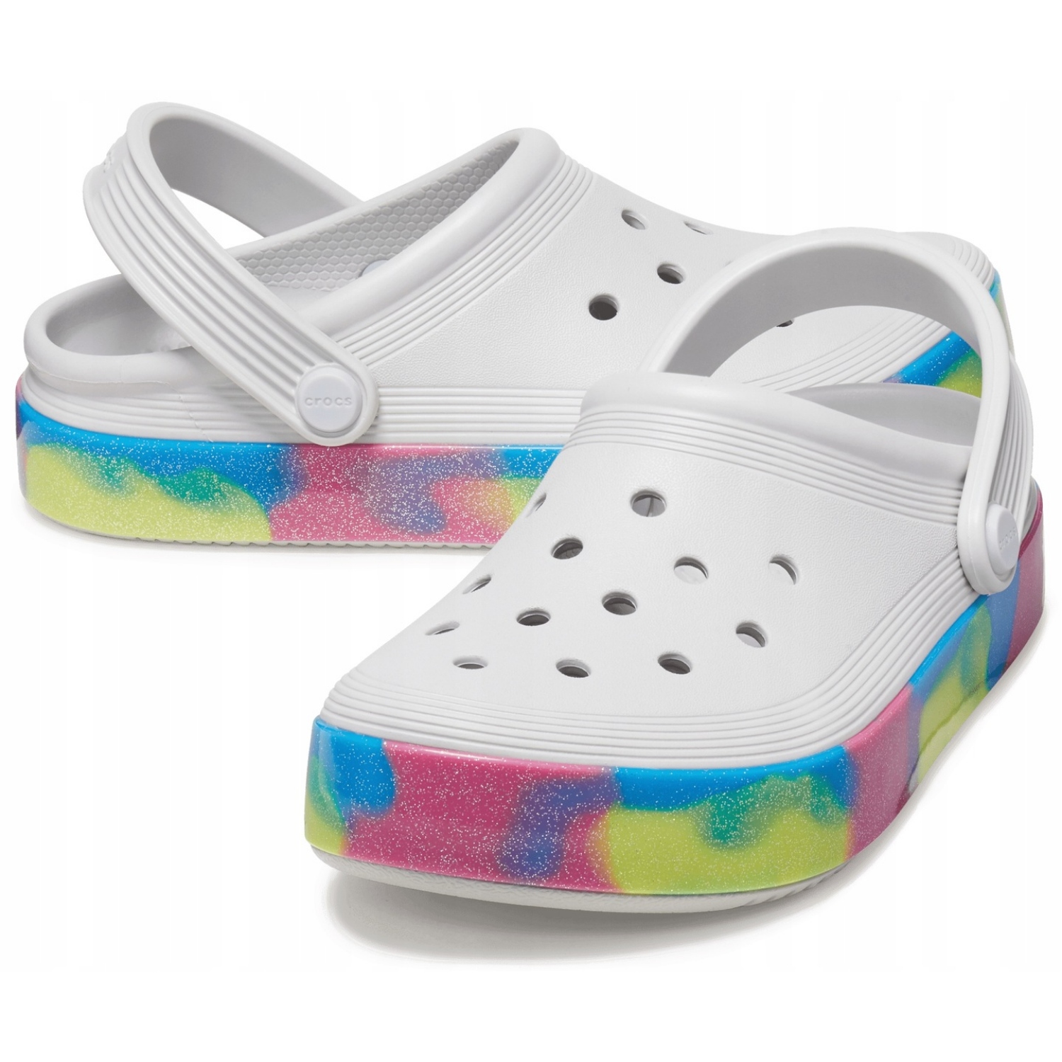 Crocs Chodaki Toddler Off Court Glitter Piankowe Buty r. 38-39