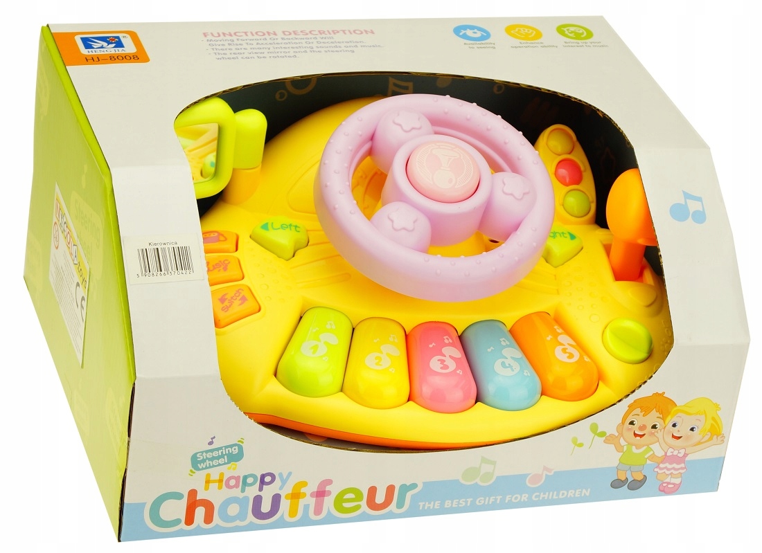 EDUKACYJNA KIEROWNICA ORGANKI ŚWIATŁO DŹWIĘK 0422 EAN (GTIN) 5908266370422