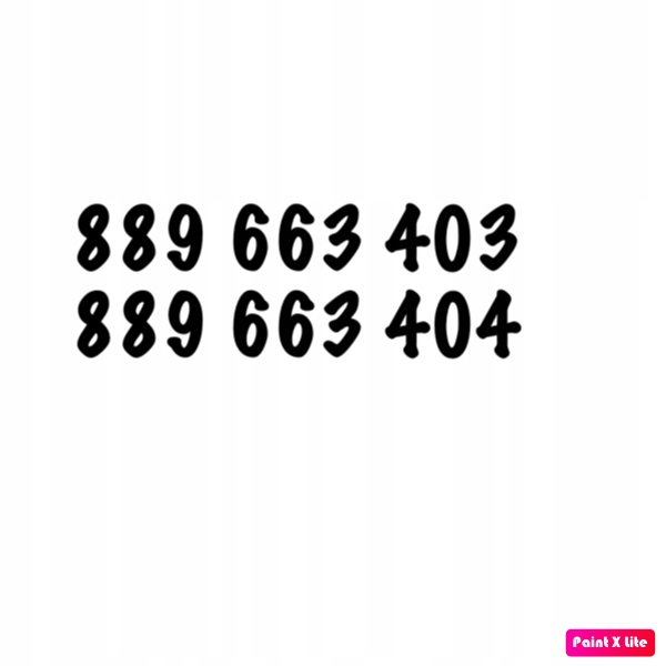 Zlaté číslo pro dva 889 663 403 a 889 663 404