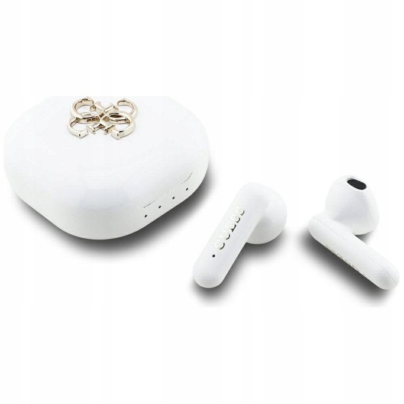 Guess 4G Metal Logo – Bluetooth sluchátka Tws pouzdro (bílé)