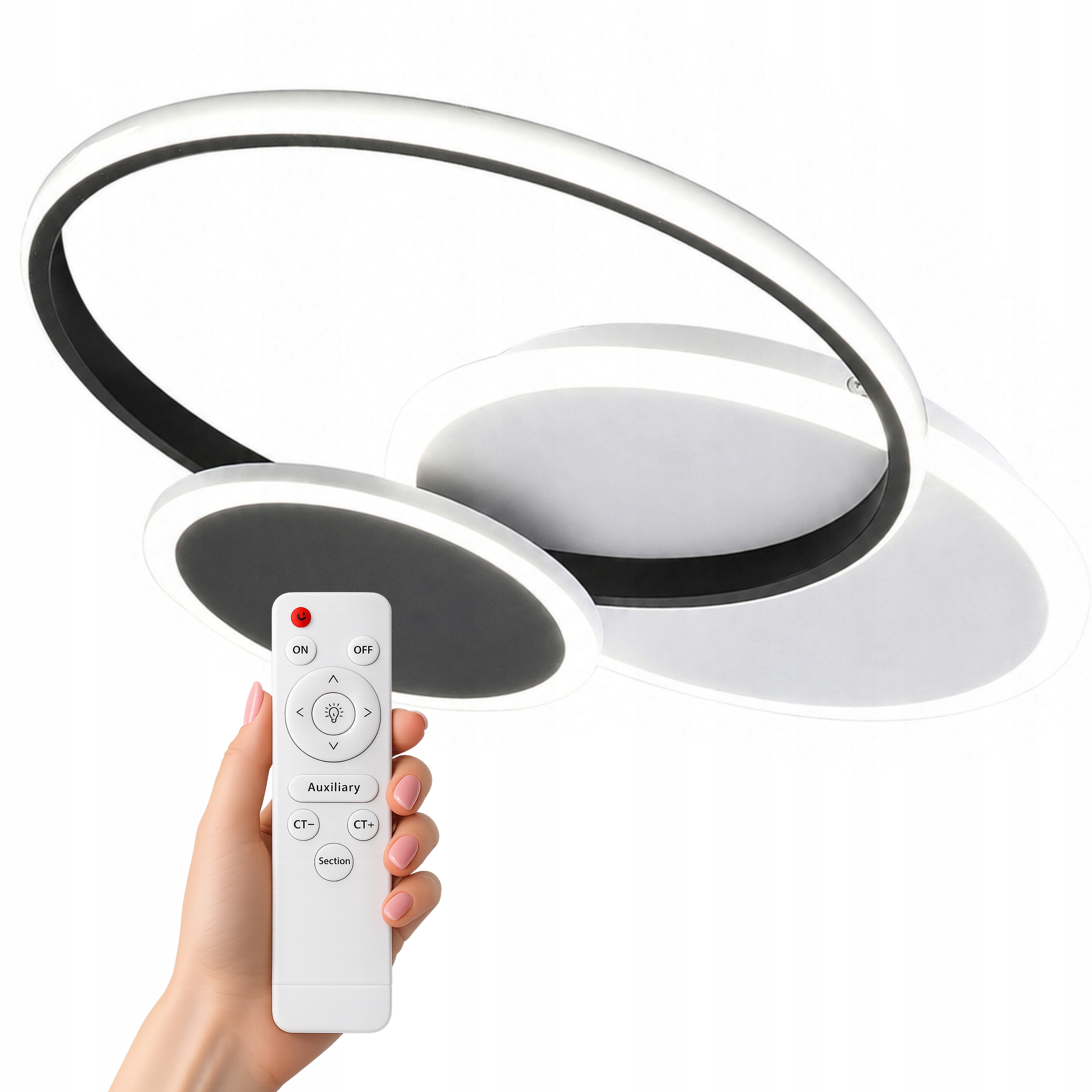 stropní svítidlo Led Ring 72W Kulatá Loft 55 CM Závěsná Moderní Do Obývacího Pokoje