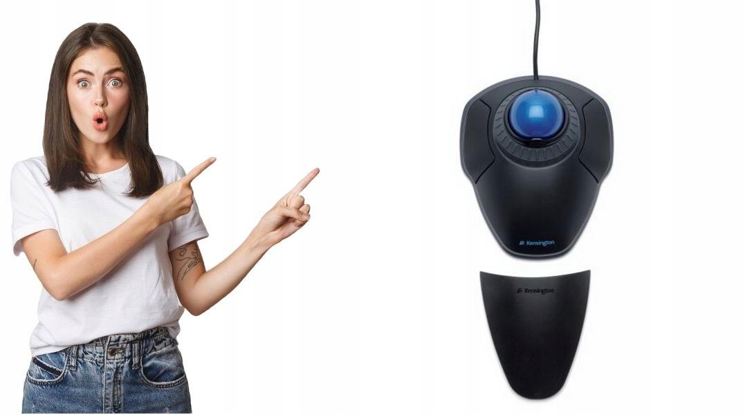 Trackball przewodowy Kensington Orbit czarny