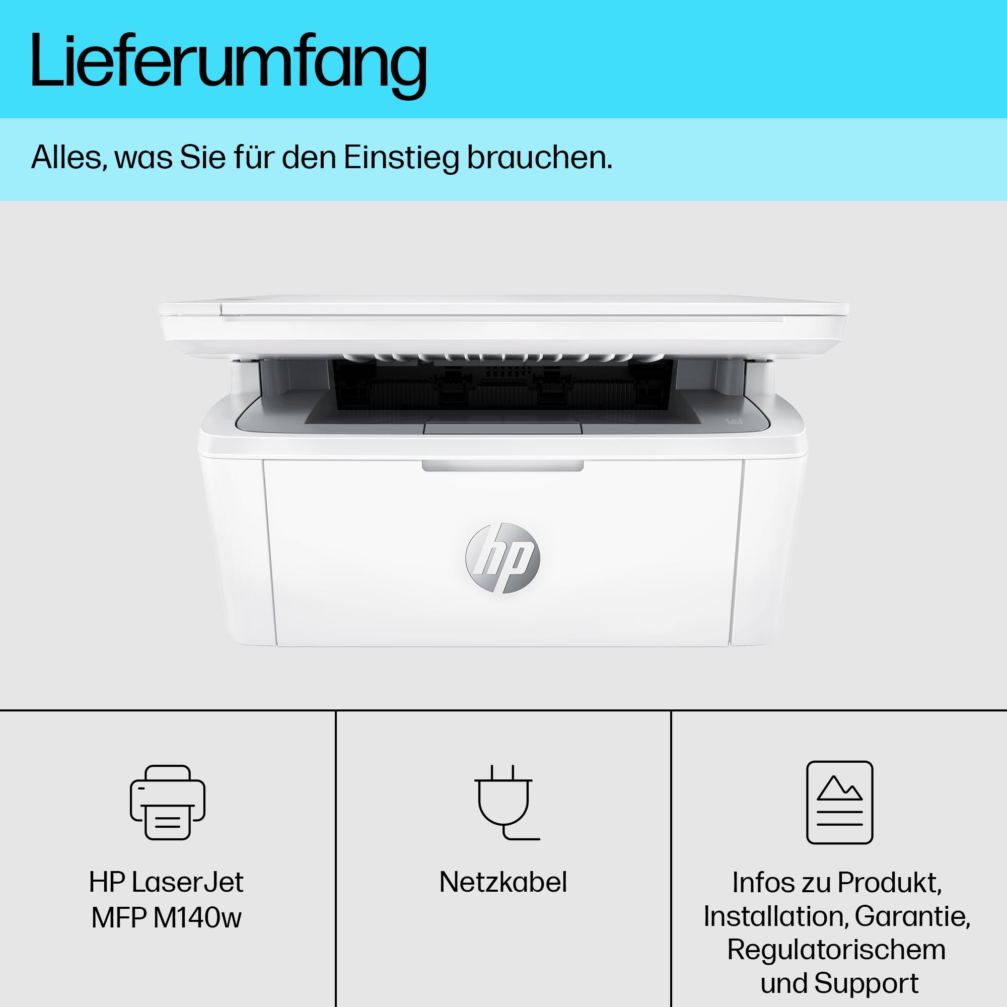 HP LaserJet MFP M140w wielofunkcyjna drukarka laserowa WI FI — miniatura 5