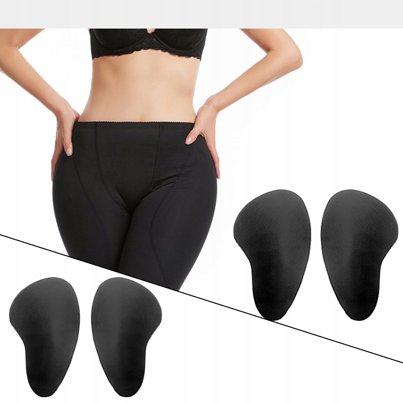 PADDED CROSSDRESSING THIGH BLACK Marka bez marki