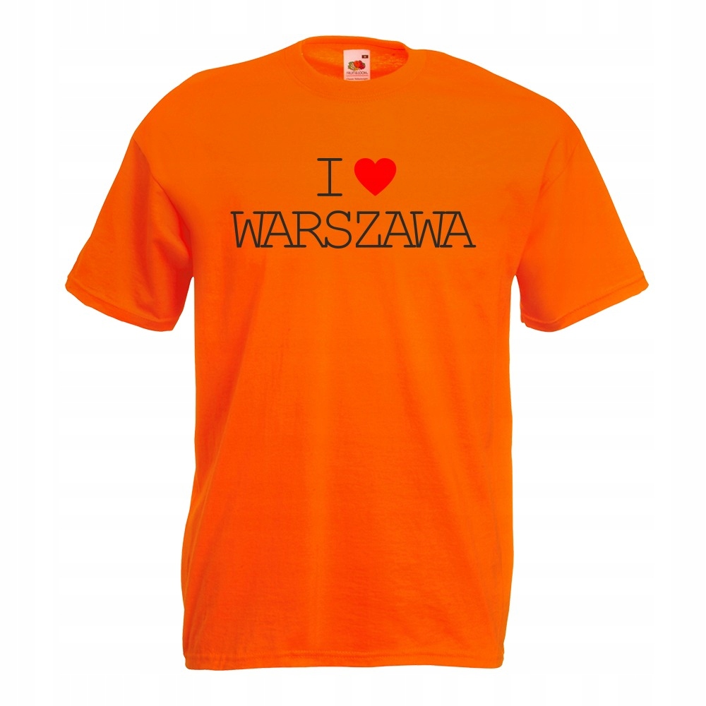 

Koszulka Warszawa stolica Polska S pomarańczowa