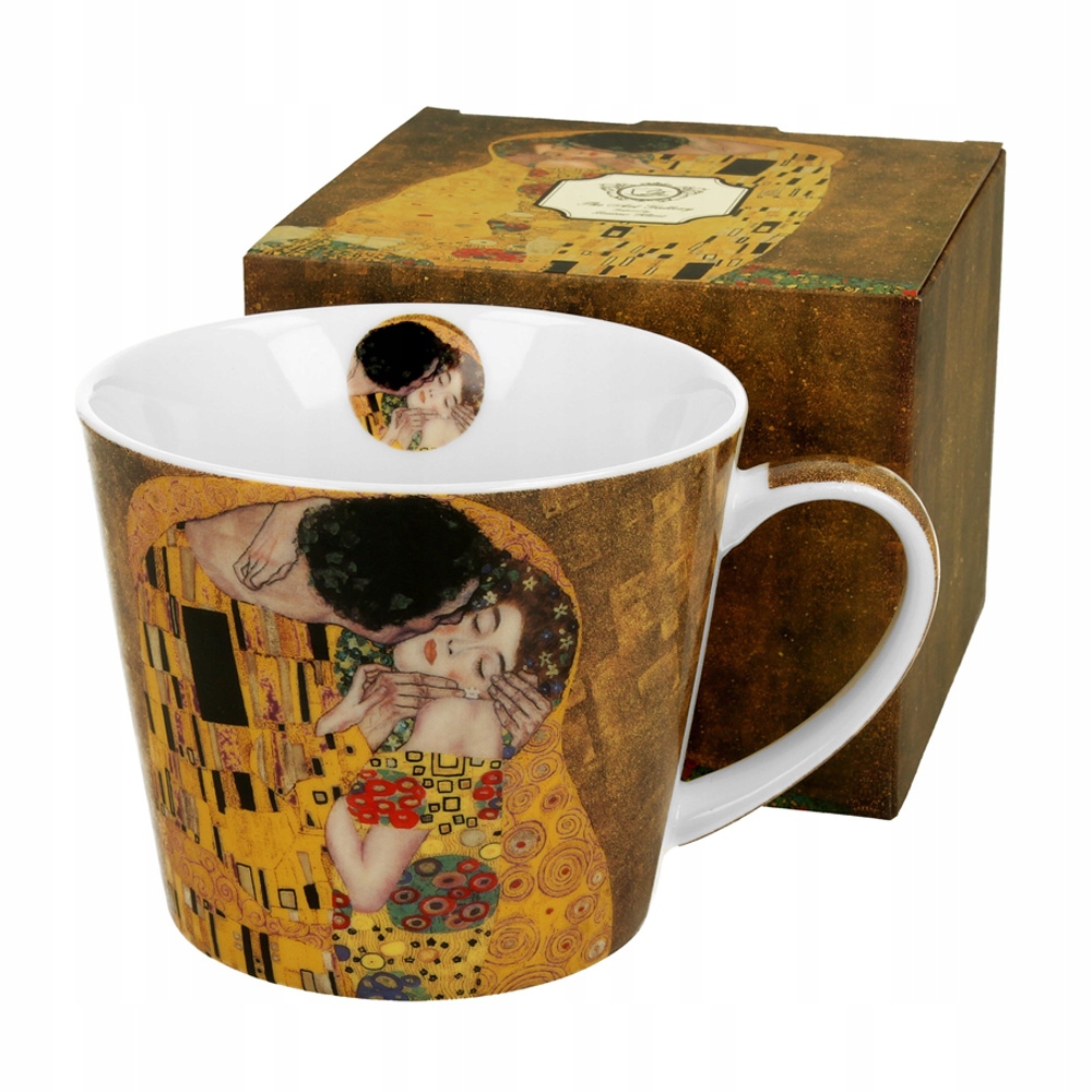 

Kubek Porcelanowy Prosty 610ML Pocałunek Klimt