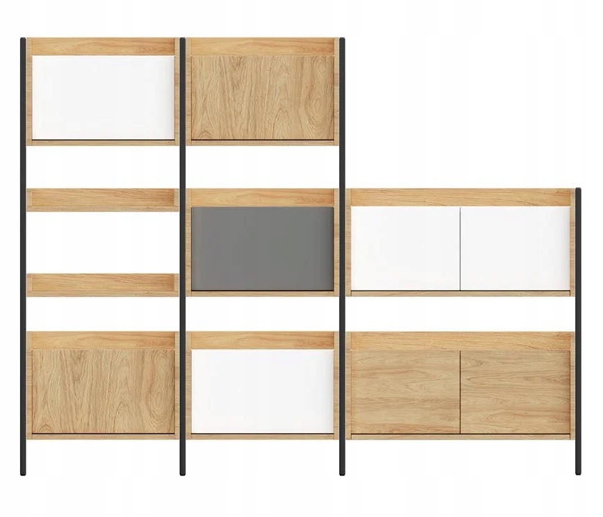 MOBIUS NIEBIESKA SZAFKA NISKA 1D Meble Modułowe Marka Halmar