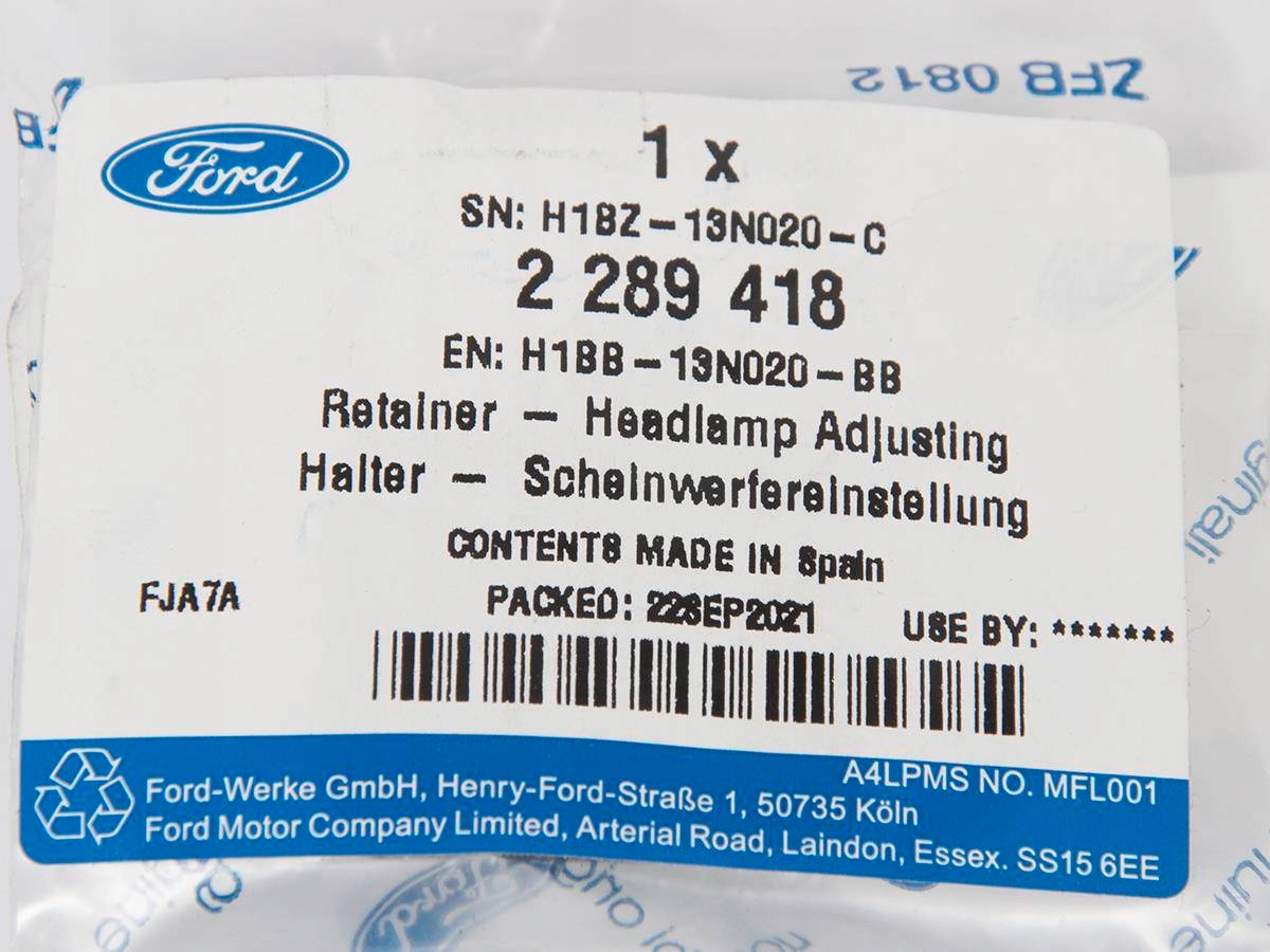 MOCOWANIE DOLNE REFLEKTORA FIESTA 17- PUMA 19- Typ samochodu Samochody osobowe