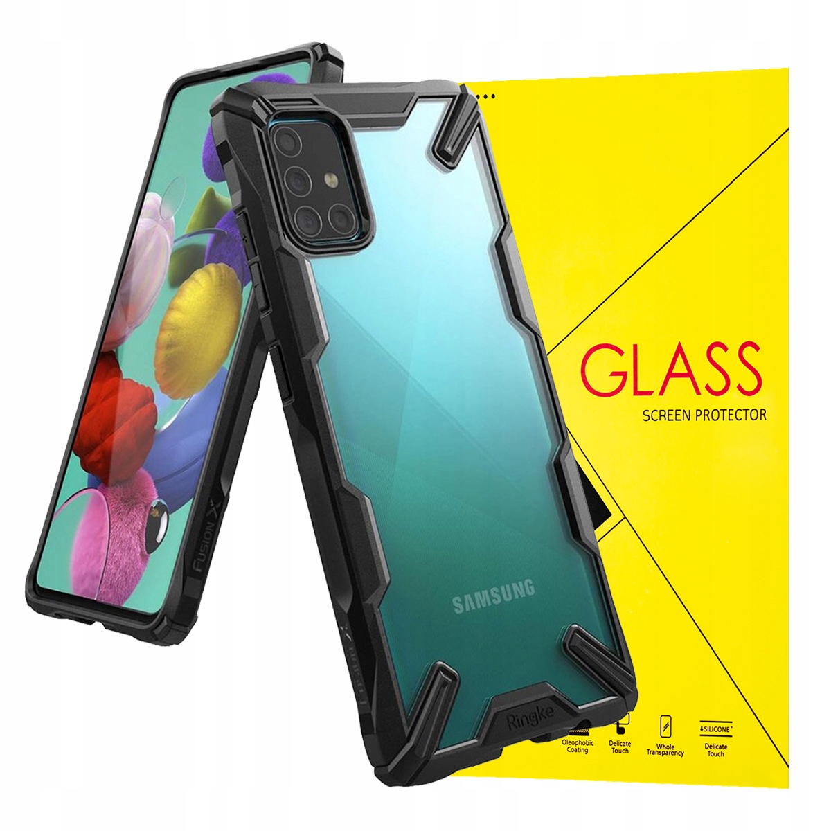

Ringke F-x Etui Case Futerał Do Galaxy A51 + Szkło