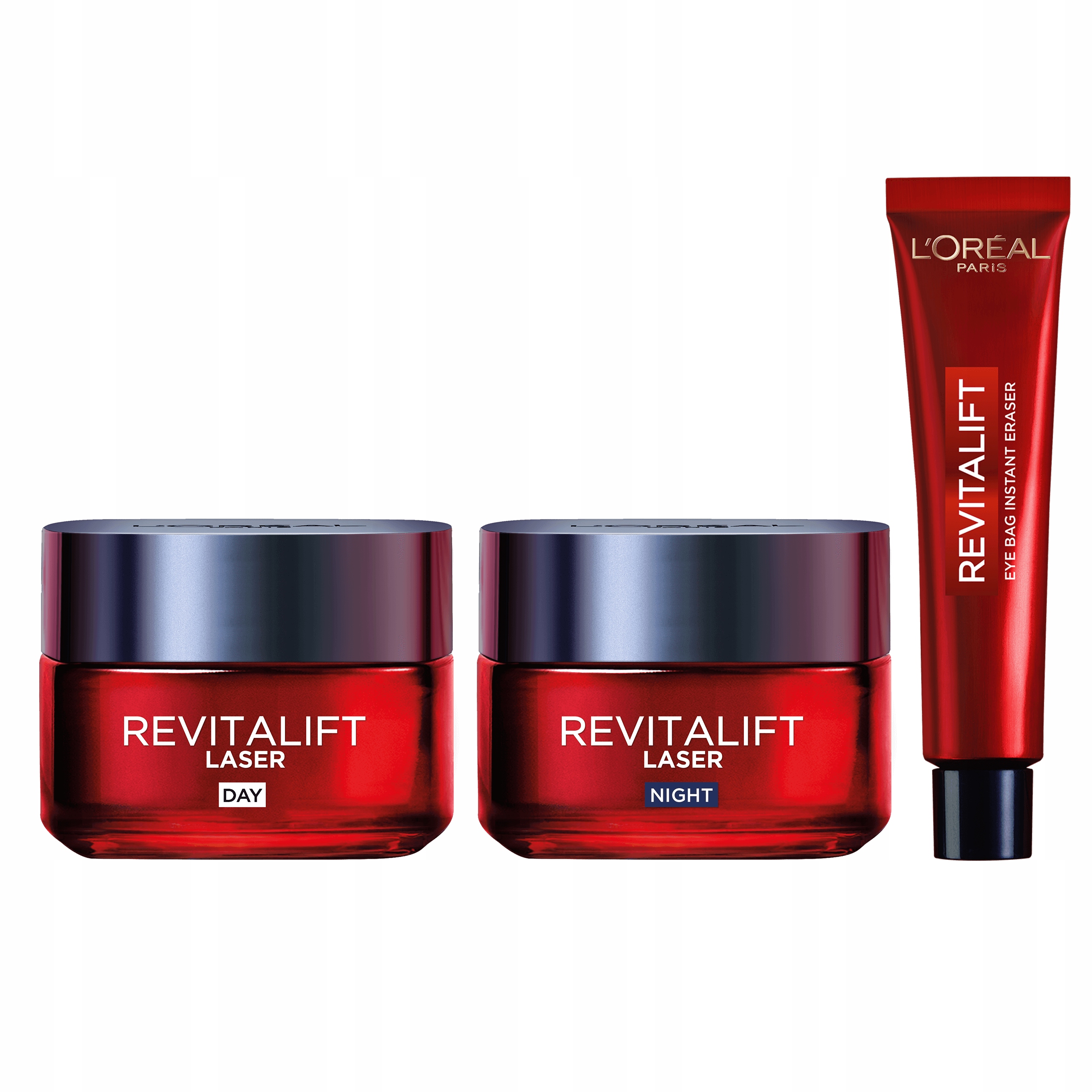 Zestaw L'Oréal Revitalift Laser Krem na Dzień i Noc Reduktor pod Oczy