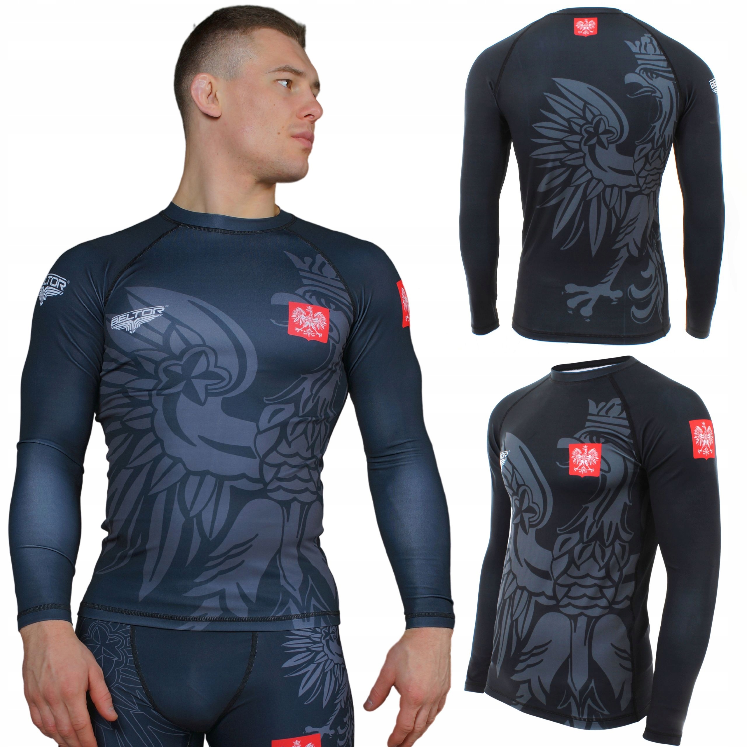 Beltor Rashguard Męski Polska Długi Rękaw Koszulka Termiczna Rozmiar XXL