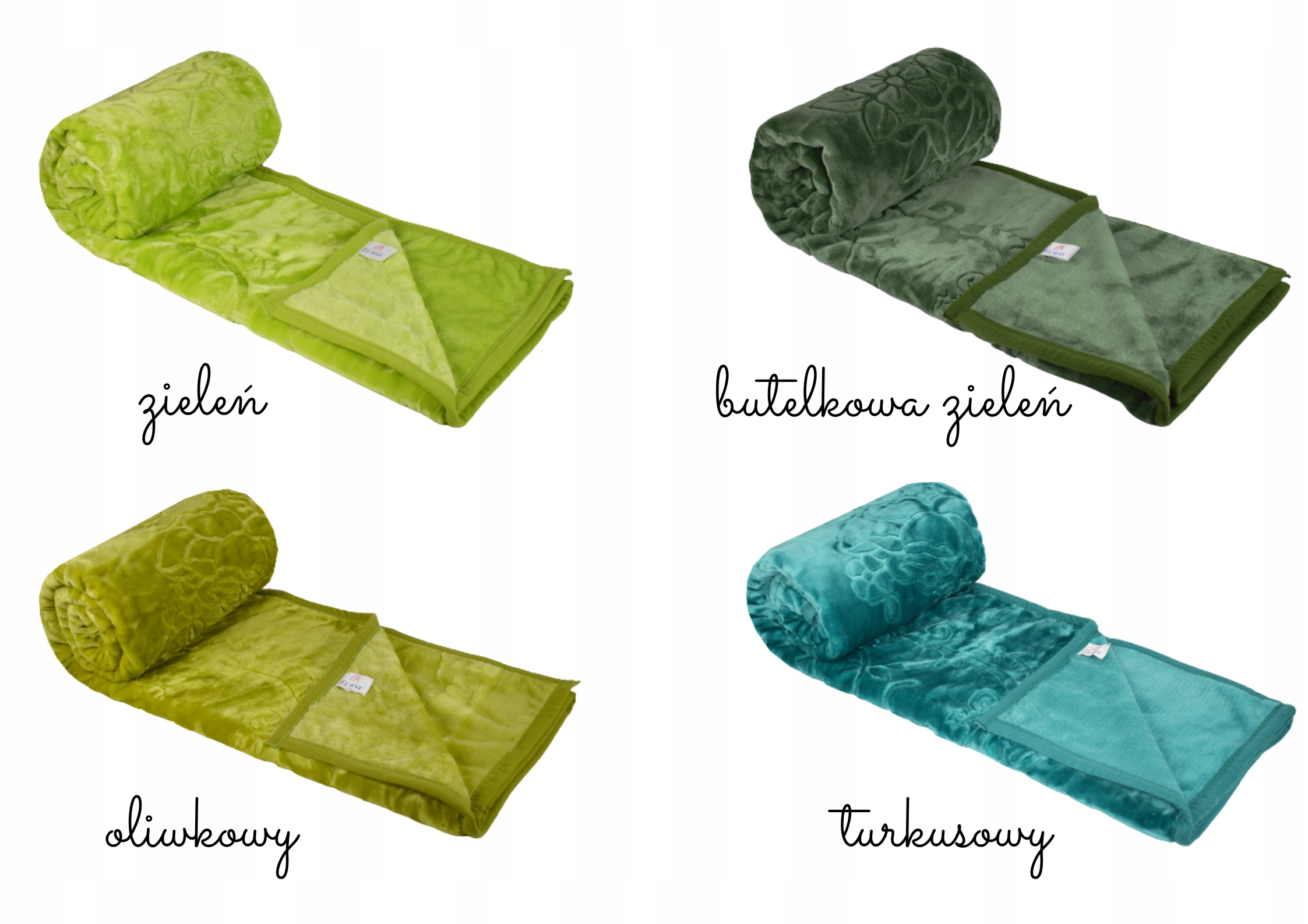 TŁOCZONY KOC 160X210 ELWAY DWUSTRONNY GRUBY Długość 210 cm