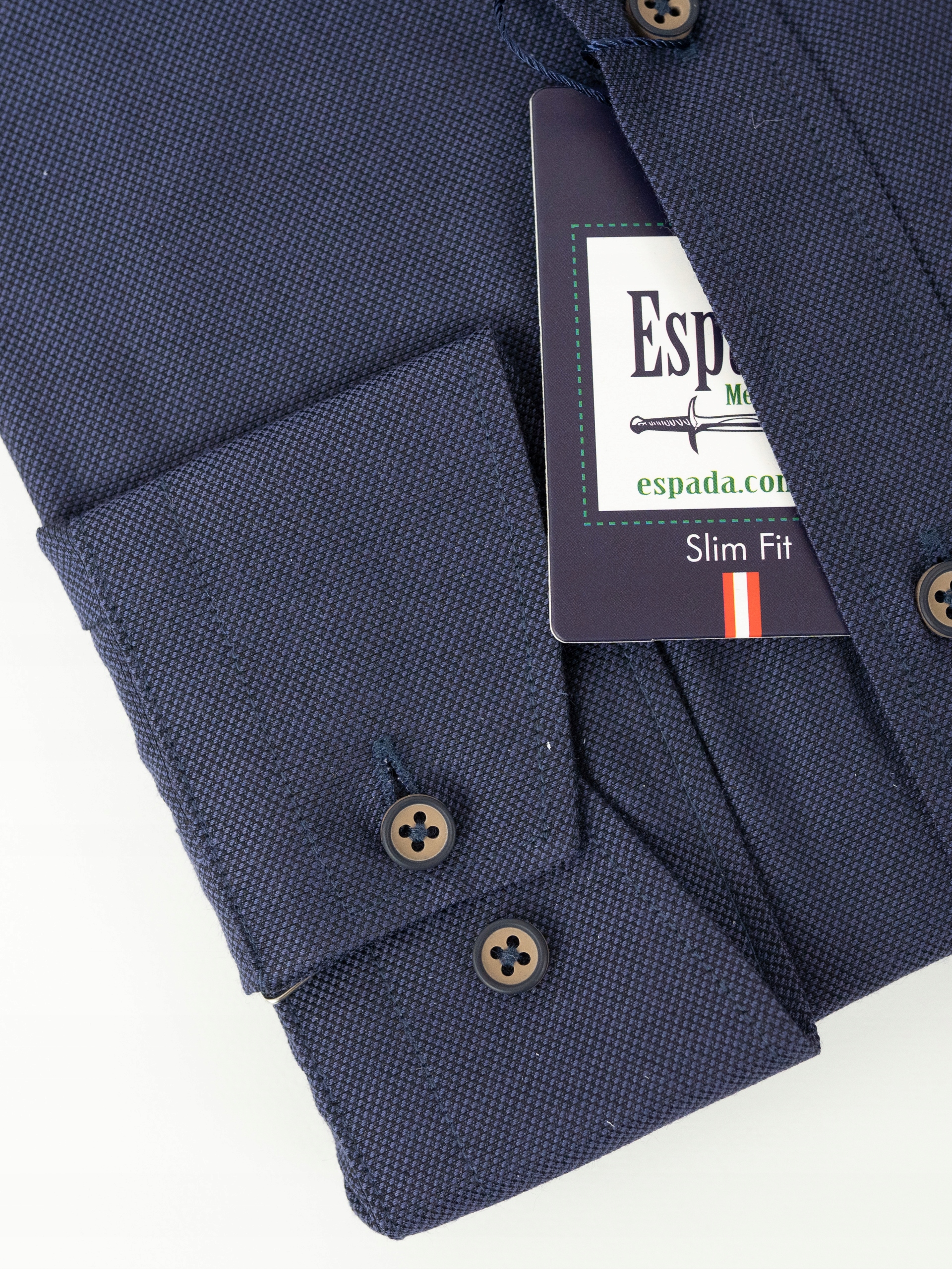 Koszula męska elegancka CASUAL SLIM GRANATOWA XL Marka inna