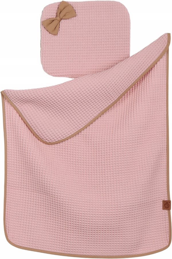 KOCYK DLA NIEMOWLĄT WAFEL BAWEŁNA 100% DO WÓZKA GONDOLI KOŁYSKI BABYMAM Długość poduszki 30 cm