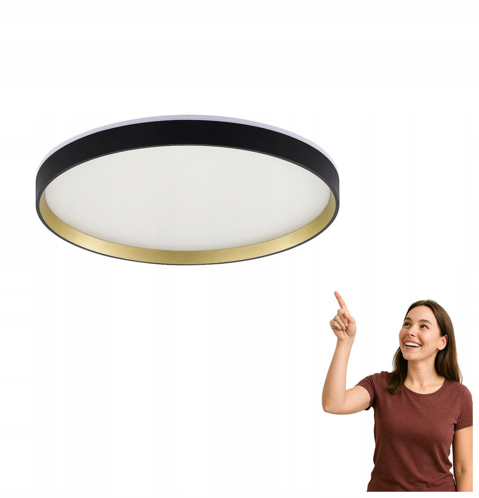 Led stropná lampa 32W Orbitral MS750400R-BK&GD Zuma Line